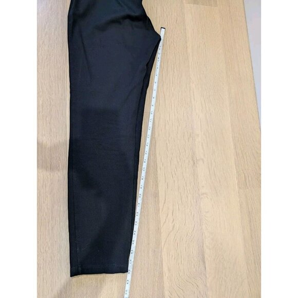 Eileen Fisher Pants 4 Black Tapered Ponte Dress Viscose Blend USA Work Office - Picture 10 of 11